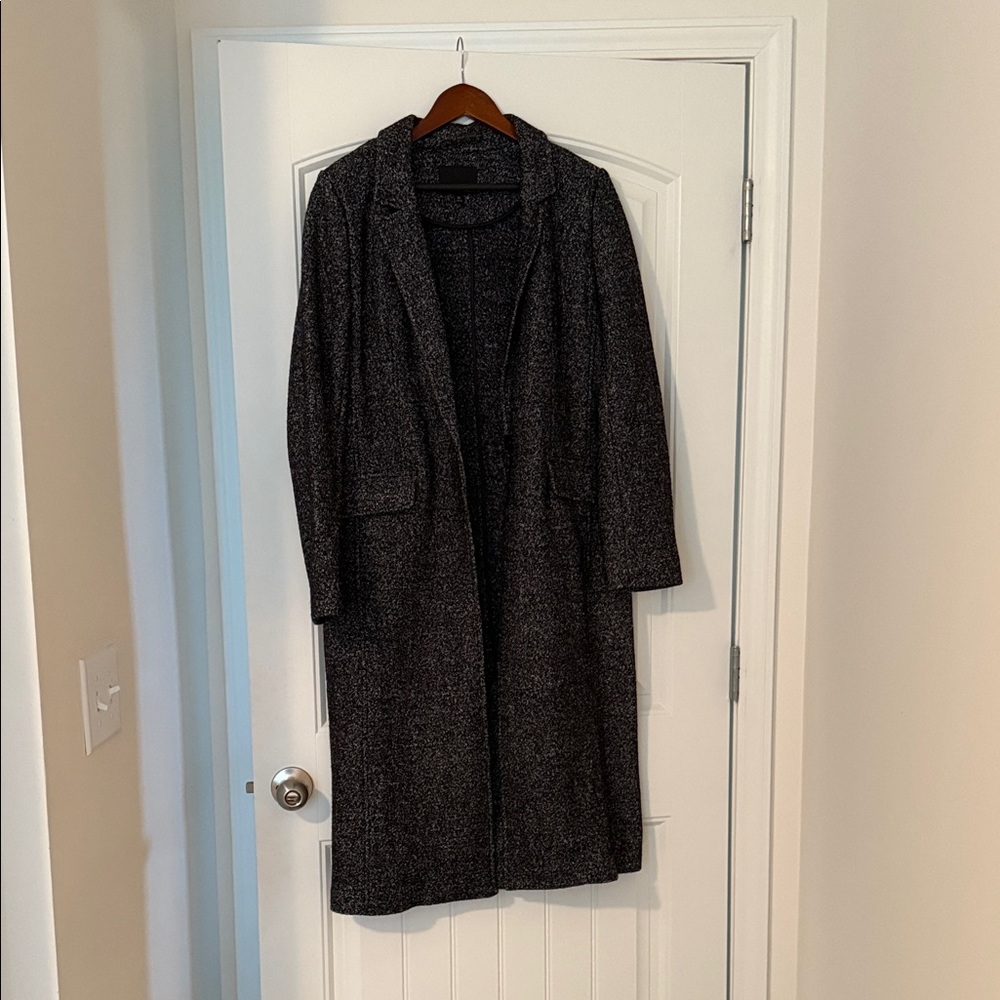 Banana Republic Black and White Textured Coat